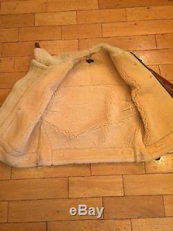 WWII B-3 Shearling Army Air Forces Flight Jacket By Aero Leather