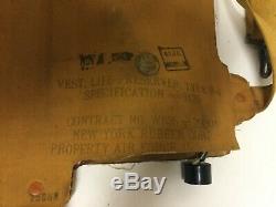 WWII B 4 LIFE VEST ARMY AIR FORCES WW2 USA USAAC USAAF B4 Pilot Air Corp 1943 44