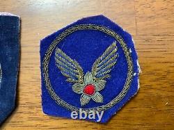 WWII Era Army Air Forces Bullion Patches Lot Different Variations Lot of 4 #2