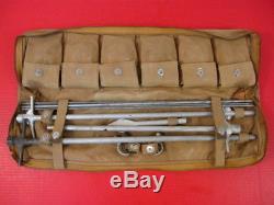 WWII Era US AAF Army Air Force Type D-1 Airplace Mooring Kit withCanvas Case RARE