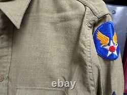 WWII JEWISH USAAF ARMY AIR FORCE WEATHERMAN JACKET SHIRT HAT 3rd AIR FORCE 38R
