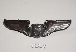 WWII Service Pilot Wings Sterling US Army Air Forces AAF USAAF Wing Badge M1334