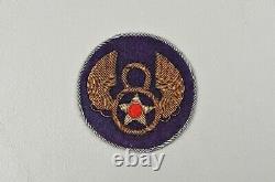 WWII U. S. 8th ARMY AIR FORCE PATCH IN BULLION BRITISH MADE