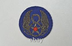 WWII U. S. ARMY AIR CORPS 8th AIR FORCE SHOULDER PATCH BRITISH MADE BULLION