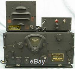 WWII U. S. Army Air Force BC-348-R Radio Receiver, 24 VDC Power Supply, & Speaker