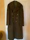 Wwii U. S. Army Air Force Corporal Military Officer's Long Wool Olive Jacket Coat