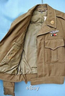 WWII U. S. Army Air Force European Command Staff Sergeant Ike Jacket & Insignia