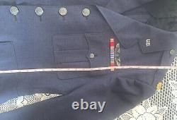 WWII U. S. Army Air Force Major Dress Blues Uniform Coat-Trousers-Pilot Wings-Pin