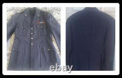 WWII U. S. Army Air Force Major Dress Blues Uniform Coat-Trousers-Pilot Wings-Pin