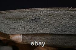 WWII US AAF Army Air Force A-3 Mechanics Cap Hat HBT Herringbone Twill Size 7 VF