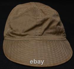 WWII US AAF Army Air Force A-3 Mechanics Cap Hat HBT Herringbone Twill Size 7 VF