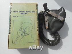 WWII US ARMY AIR FORCE TYPE A-10 A OXYGEN MASK Size Med In Box