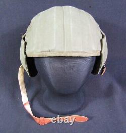 WWII US ARMY Air Force USAAF M4A2 Flak Gunner Helmet-INDUSTRIAL CANVAS- NICE