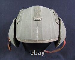 WWII US ARMY Air Force USAAF M4A2 Flak Gunner Helmet-INDUSTRIAL CANVAS- NICE