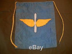 WWII US Air Force Army Air Corp Banner Flag Aviation Militaria Propeller Wings