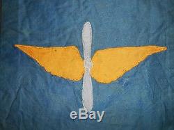 WWII US Air Force Army Air Corp Banner Flag Aviation Militaria Propeller Wings