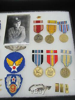 WWII US Army 9th Air Force Medal Grouping