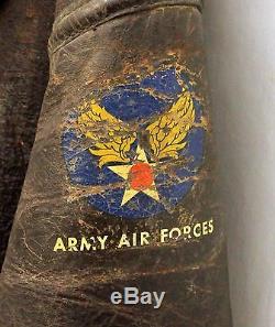 WWII US Army AIRFORCE B3 Sheepskin Flight BOMBER JACKET size 38R World War 2