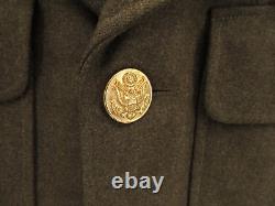 WWII US Army Air Corp Wool Jacket Olive 9th Army Utah Beach Northeast Europe 35L