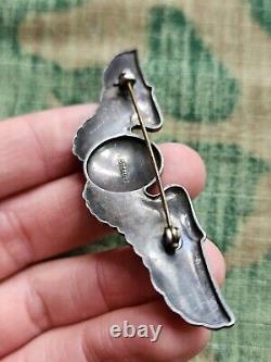WWII US Army Air Corps Air Force Observer Sterling Silver Wings Full Sized