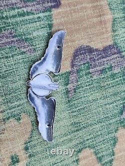 WWII US Army Air Corps Air Force Sterling Silver Bomber Wings 3 Inch