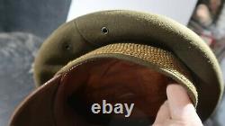 WWII US Army Air Corps Force Officer Crusher Hat Visor by Knox
