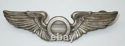 WWII US Army Air Force 3 A. E. Co. Utica Sterling OBSERVER Wings Pin AAF