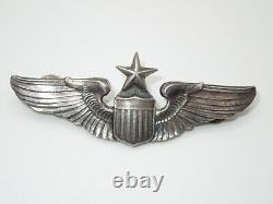 WWII US Army Air Force 3 Full Size SENIOR PILOT Sterling Pin Wings