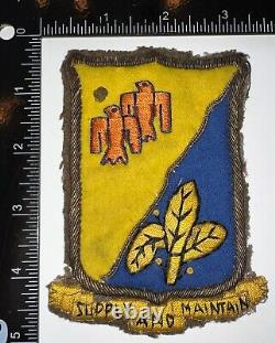 WWII US Army Air Force 321st Service Group Bullion Patch Italian Theater Made
