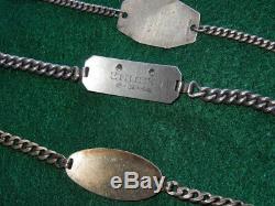 WWII US Army Air Force AAF Sterling Bracelet Lot Engraved Wings Prop Sweetheart