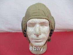 WWII US Army Air Force AAF Type AN-H-15 Summer Flying Helmet Dtd 1944 Sz Med