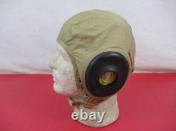 WWII US Army Air Force AAF Type AN-H-15 Summer Flying Helmet Dtd 1944 Sz Med