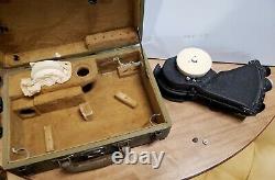 WWII US Army Air Force AIRCRAFT A-12 Link Bubble Sextant W Case Serial AF43 9213