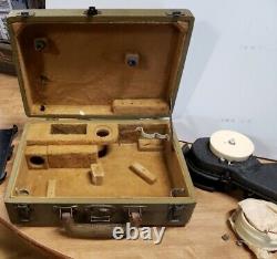 WWII US Army Air Force AIRCRAFT A-12 Link Bubble Sextant W Case Serial AF43 9213