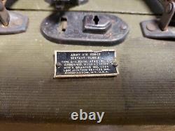 WWII US Army Air Force AIRCRAFT A-12 Link Bubble Sextant W Case Serial AF43 9213