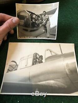WWII US Army Air Force CATALINA HERO Pilots Group Crusher Aviators Parachute
