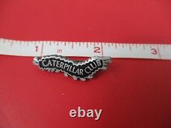 WWII US Army Air Force Caterpillar Club Pin Sterling Metal Arts Co- XLNT