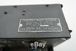 WWII US Army Air Force Corp USAAF B17 B24 bomber aircraft B2 release control box