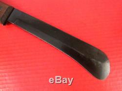 WWII US Army Air Force Fixed Blade Machete Survival Knife withBlade Guard CASE