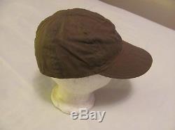 WWII US Army Air Force HBT Type A-3 mechanics cap size 7 1/2 with AAF ink stamp