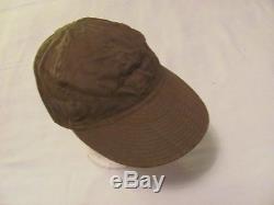 WWII US Army Air Force HBT Type A-3 mechanics cap size 7 1/2 with AAF ink stamp