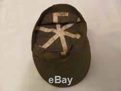 WWII US Army Air Force HBT Type A-3 mechanics cap size 7 1/2 with AAF ink stamp