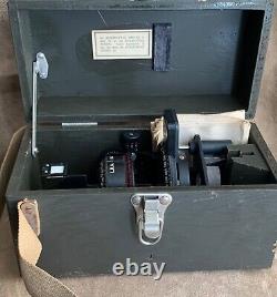 WWII US Army Air Force Military Astro Compass MKII Case Navational Instrument