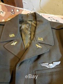 WWII US Army Air Force Officers Ike Jacket Grouping