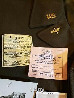 WWII US Army Air Force Officers Ike Jacket Grouping