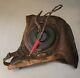 Wwii Us Army/air Force Pilot A-11 Leather Flight Helmet/w Earphones Medium