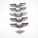 Wwii Us Army Air Force Pilot Wings Set Of 5 Aviator Wings Pin Sterling Silver