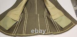 WWII US Army Air Force Sergeant Dress Jacket withTie, Cover, Patches 38S Excellent