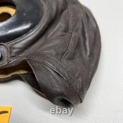 WWII US Army Air Force Type A-11 Leather Flight Helmet 3189 Medium