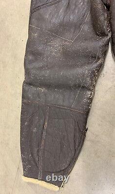 WWII US Army Air Force Type B-1 Leather Sheepskin Aircrew Pants